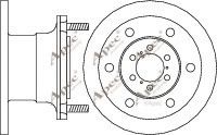 APEC braking DSK912 Тормозные диски для IVECO