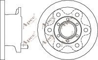 APEC braking DSK961 Тормозные диски для IVECO
