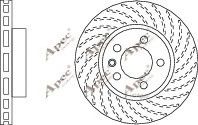 APEC braking DSK2309 Тормозные диски для PORSCHE