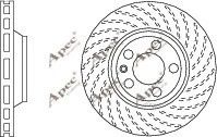 APEC braking DSK2311 Тормозные диски для PORSCHE