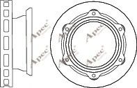 APEC braking DSK2892 Тормозные диски для TOYOTA DYNA