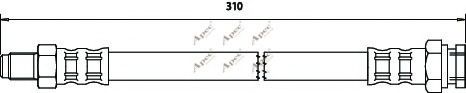 APEC braking HOS3033 Тормозной шланг для SMART
