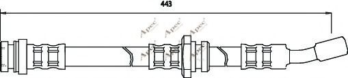 APEC braking HOS3119 Тормозной шланг для OPEL AGILA