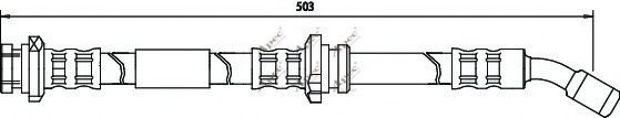 APEC braking HOS3284 Тормозной шланг для NISSAN