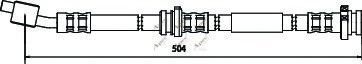 APEC braking HOS3315 Тормозной шланг для NISSAN