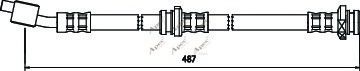 APEC braking HOS3342 Тормозной шланг для NISSAN