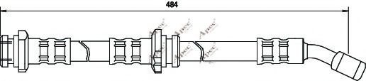 APEC braking HOS3348 Тормозной шланг для NISSAN