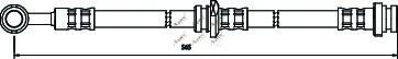 APEC braking HOS3372 Тормозной шланг для NISSAN SENTRA