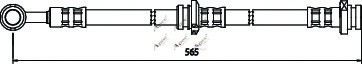APEC braking HOS3373 Тормозной шланг для NISSAN SENTRA