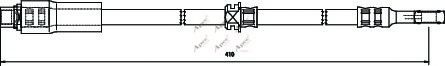 APEC braking HOS3510 Тормозной шланг для OPEL ZAFIRA