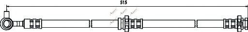 APEC braking HOS3577 Тормозной шланг для NISSAN X-TRAIL