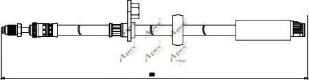 APEC braking HOS3831 Тормозной шланг для PEUGEOT 207