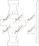APEC braking KIT1169 Комплектующие, тормозные колодки APEC braking KIT1169 Комплектующие, тормозные колодки