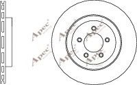 APEC braking DSK3011 Тормозные диски для DODGE NITRO