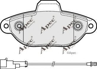 APEC braking PAD1897 Тормозные колодки APEC BRAKING для FORD