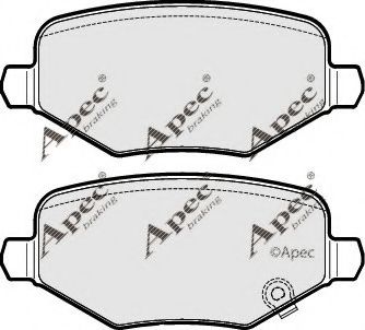 APEC braking PAD2016 Тормозные колодки APEC BRAKING для CHRYSLER