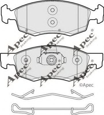 APEC braking PAD2017 Тормозные колодки APEC BRAKING для DACIA