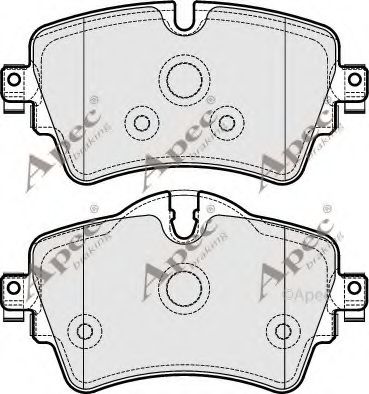 APEC braking PAD2030 Тормозные колодки для MINI