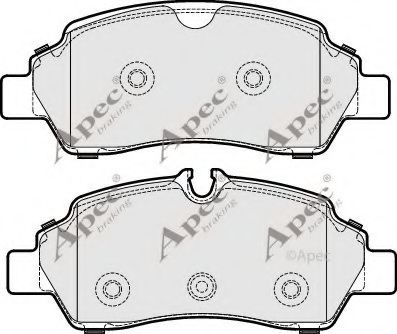 APEC braking PAD2034 Тормозные колодки для FORD TRANSIT фургон