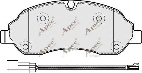 APEC braking PAD2036 Тормозные колодки для FORD TRANSIT фургон