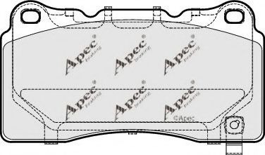 APEC braking PAD1993 Тормозные колодки APEC BRAKING для OPEL