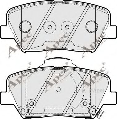 APEC braking PAD1979 Тормозные колодки APEC BRAKING для KIA