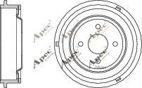 APEC braking DRM9503 Тормозной барабан для FORD ESCORT