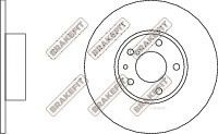 APEC braking DK6199 Тормозные диски для ALFA ROMEO
