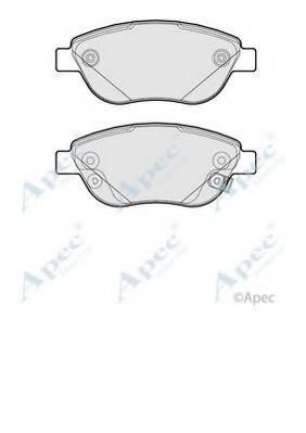 APEC braking PAD2079 Тормозные колодки APEC BRAKING для ABARTH