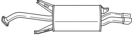 SIGAM 37618 Глушитель выхлопных газов конечный 