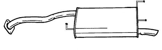 SIGAM 38651 Глушитель выхлопных газов конечный 
