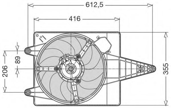 CTR 1209503 Вентилятор системы охлаждения двигателя CTR 