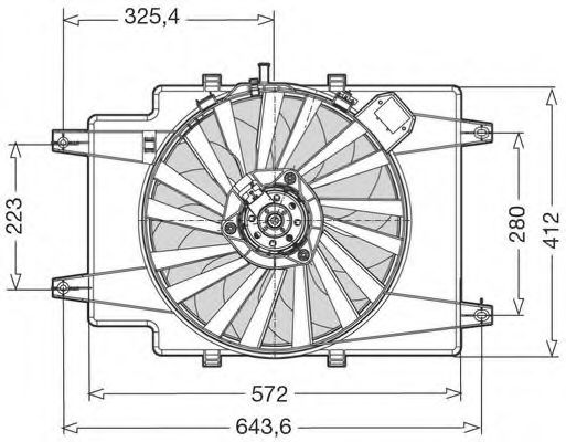 CTR 1209506 Вентилятор системы охлаждения двигателя CTR 