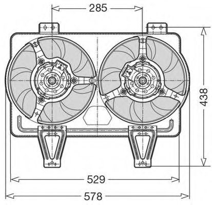 CTR 1209512 Вентилятор системы охлаждения двигателя CTR 