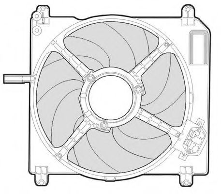 CTR 1209530 Вентилятор системы охлаждения двигателя для FIAT BRAVA