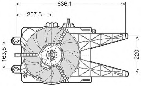 CTR 1209540 Вентилятор системы охлаждения двигателя CTR 