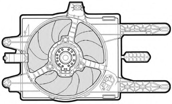 CTR 1209556 Вентилятор системы охлаждения двигателя для LANCIA