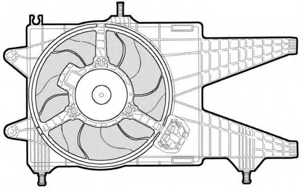 CTR 1209563 Вентилятор системы охлаждения двигателя CTR для VOLKSWAGEN