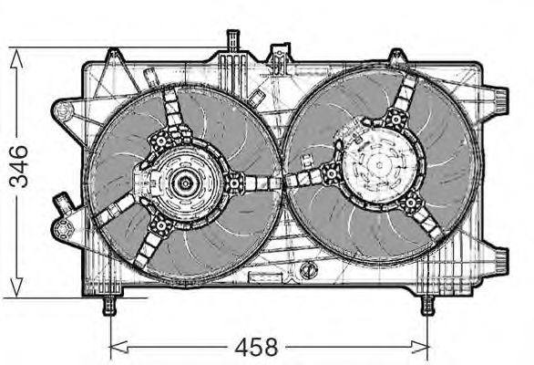 CTR 1209569 Вентилятор системы охлаждения двигателя для LANCIA