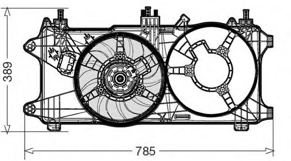 CTR 1209589 Вентилятор системы охлаждения двигателя CTR 