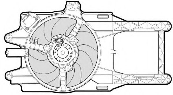 CTR 1209618 Вентилятор системы охлаждения двигателя для LANCIA