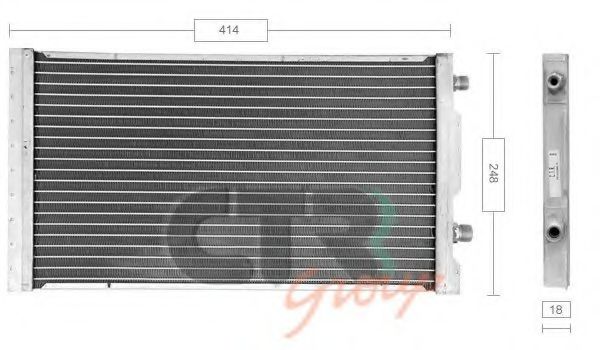 CTR 1223801 Радиатор кондиционера CTR 