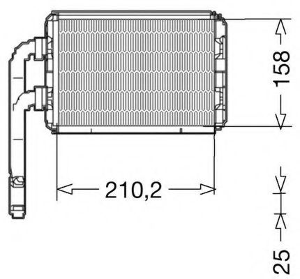 CTR 1228064 Радиатор печки для RENAULT TWINGO