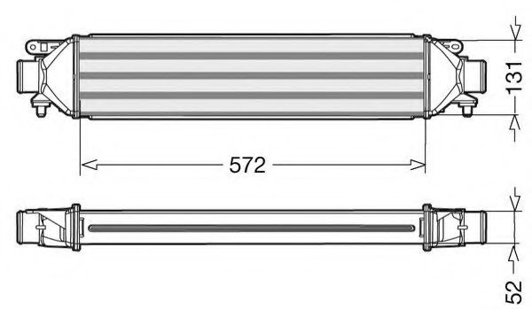 CTR 1231030 Интеркулер для ABARTH