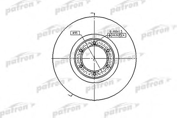 PATRON PBD1002 Тормозные диски для RENAULT