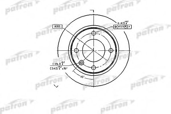 PATRON PBD1122 Тормозные диски PATRON 