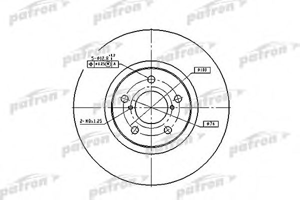 PATRON PBD1437 Тормозные диски PATRON для SUBARU