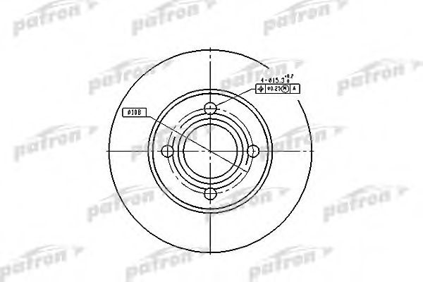 PATRON PBD1521 Тормозные диски PATRON 