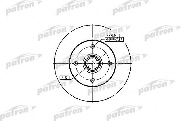 PATRON PBD1529 Тормозные диски для VOLKSWAGEN POLO