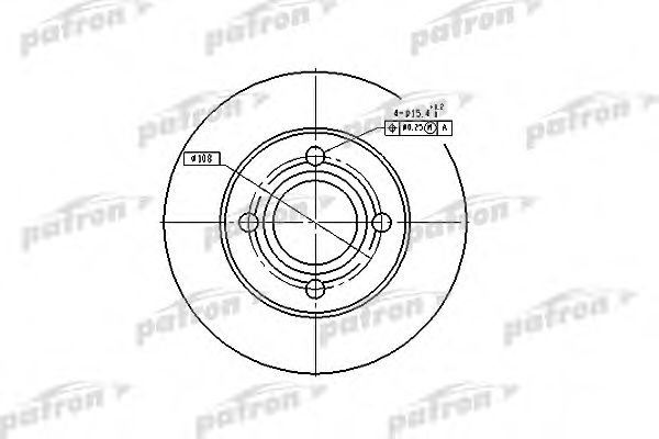 PATRON PBD1543 Тормозные диски PATRON 
